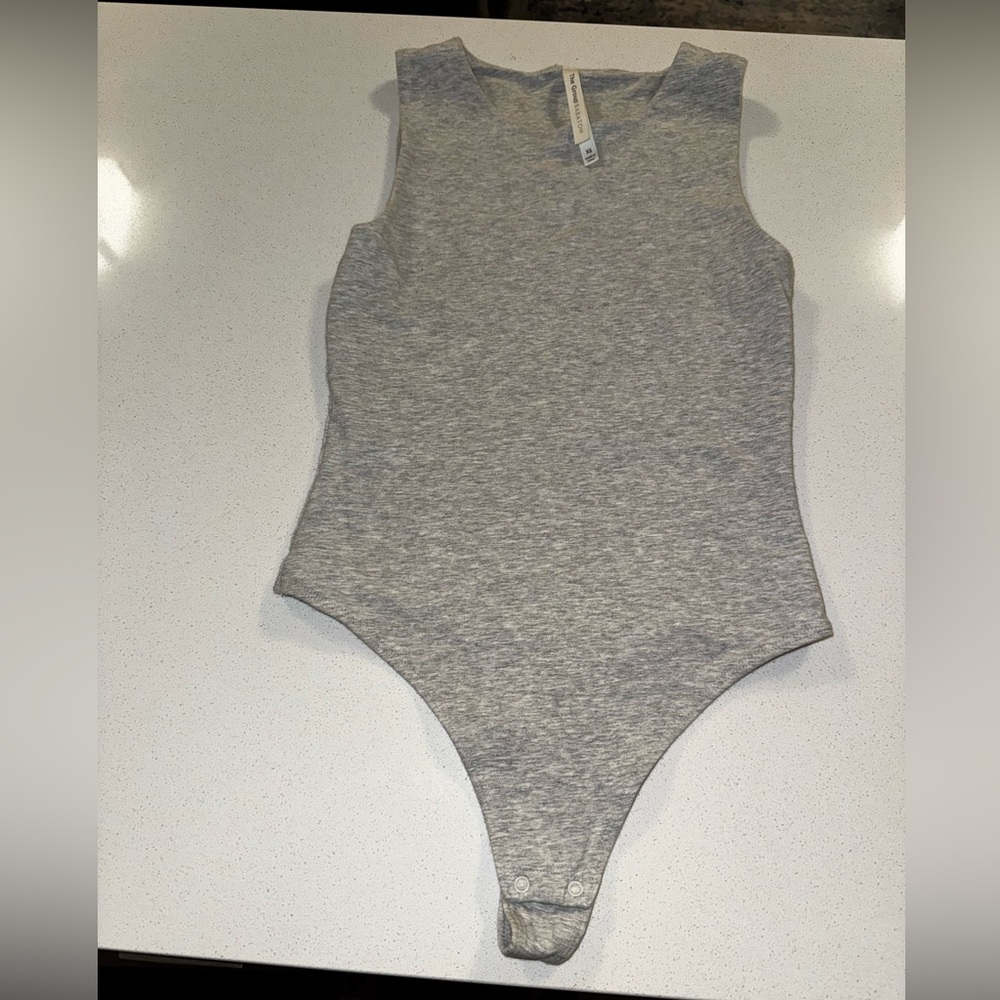 Babaton Heather Gray Bodysuit Size- XS